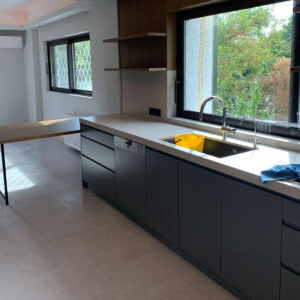 Manufacture of Simple Gray Kitchen Furniture
